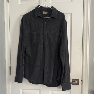 Faherty Charcoal Button-Down Shirt